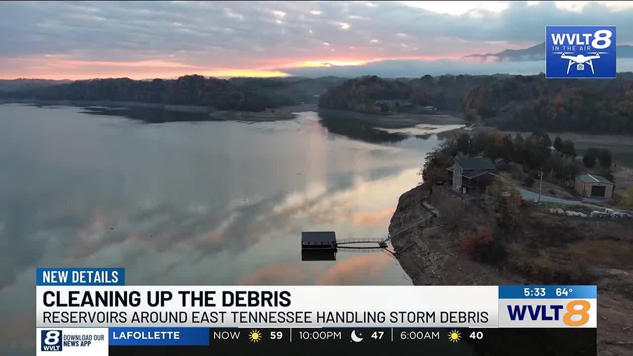 Debris cleanup in reservoirs continue over a month after Helene - YouTube