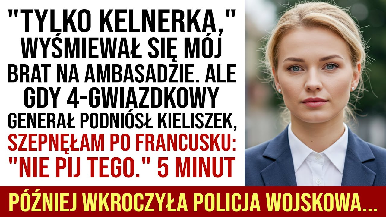 Mój Brat Wyśmiał Mnie Jako Kelnerkę — Aż Powiedziałam 3 Słowa Po Francusku Do Generała