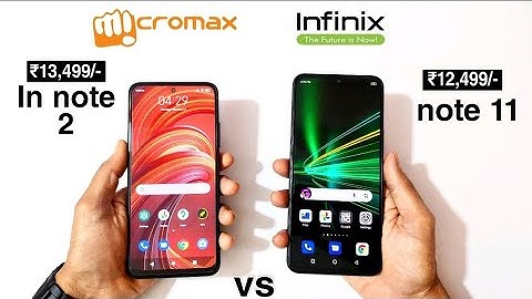 Micromax In note 2 vs Infinix note 11 Comparison: SpeedTest, PUBG Graphics, Antutu, Fingerprint Test