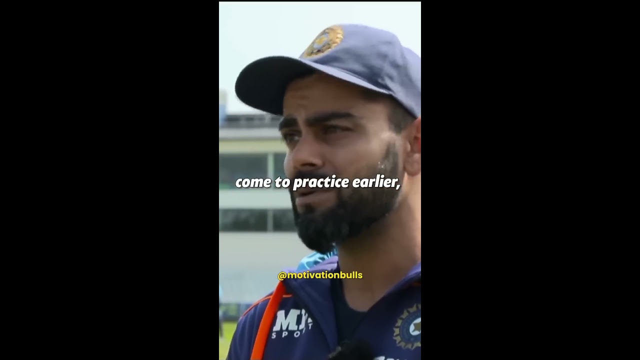 Virat Kohlis Discipline 