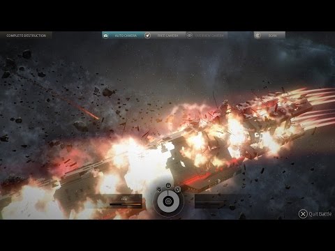 Endless Space 2 - Vodyani vs. United Empire (Big Ships Space Combat)