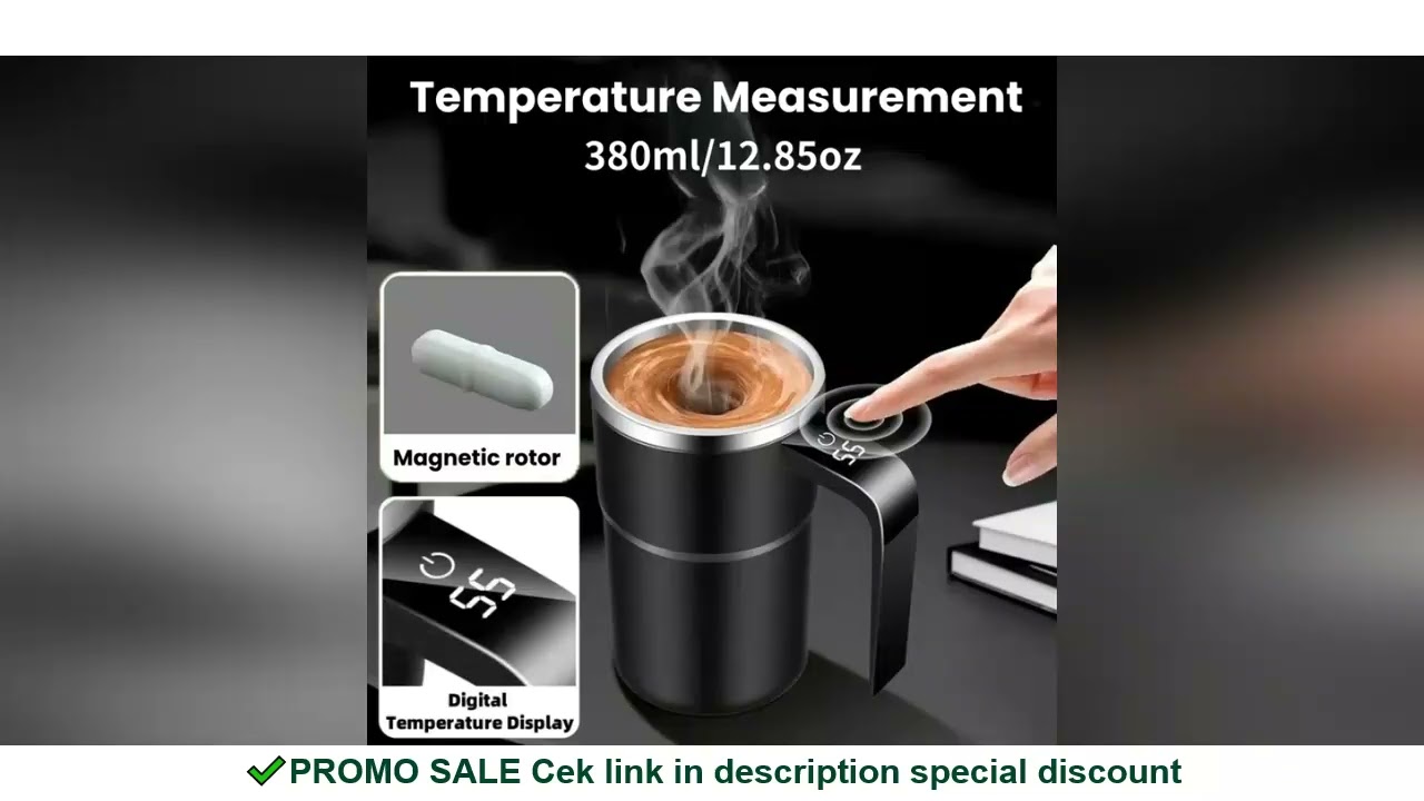 380ML Mini Electric Coffee Self Mixing Mug IP67 Waterproof Food Safe Coffee Mug USB Rechargeable Aut