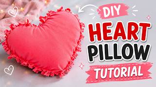 DIY No Sew T-Shirt Heart Pillow: Quick and Easy Tutorial