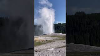 Old faithful geyser #nature #outdoors #yellowstone #youtubevideo #beautiful