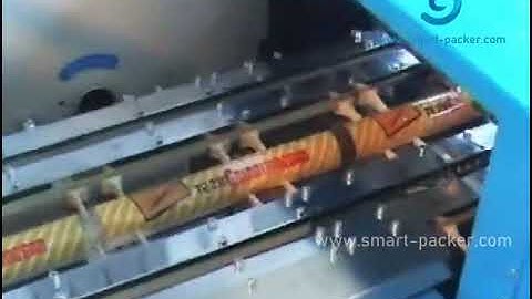 Biscuit counting feeding flow bag packaging machine automatic horizontal bag pouch wrapping packing