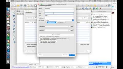 Connect Postgis to QGIS