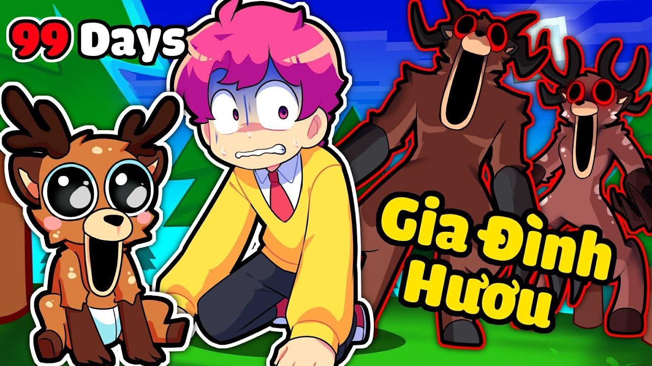 Hiha bị GIA ĐÌNH HƯƠU 99 ĐÊM BẮT trong Minecraft 😱