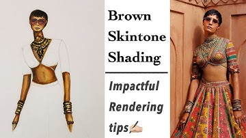 Brown Skintone Rendering | Step by Step | Art Studio by Srabani