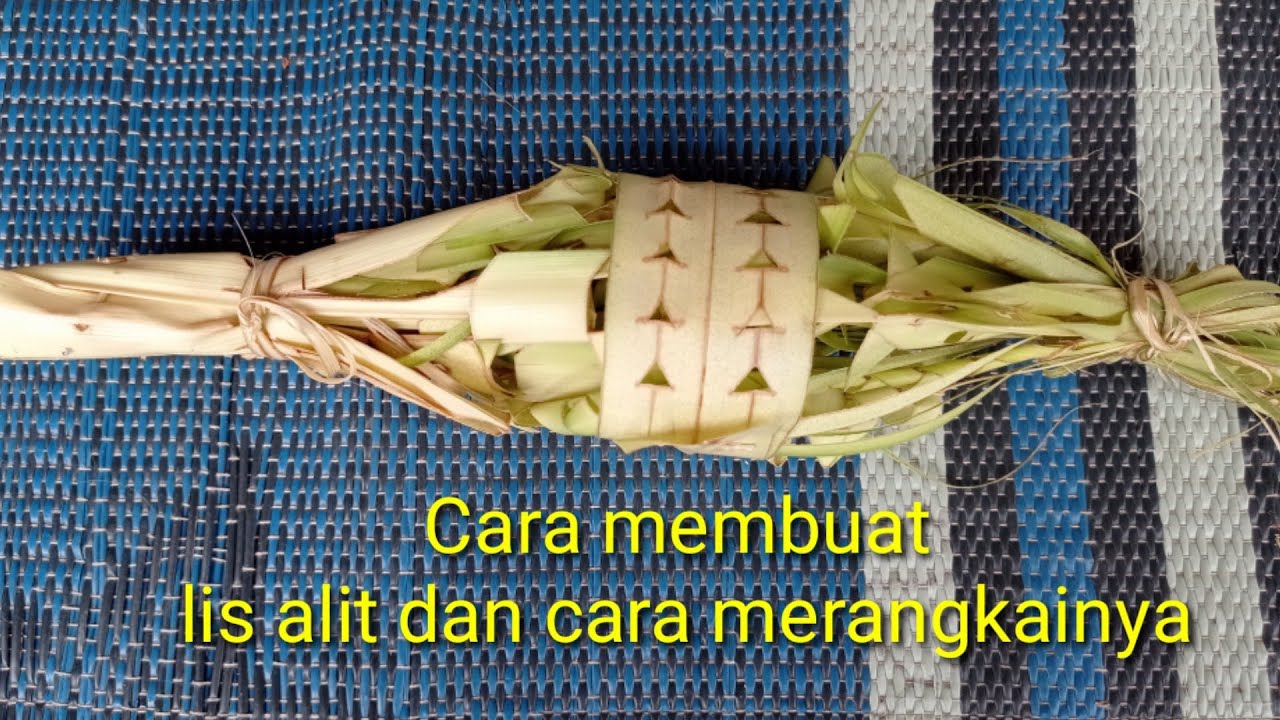Cara membuat lis alit |Membuat ulatan lis alit dan cara merangkainya