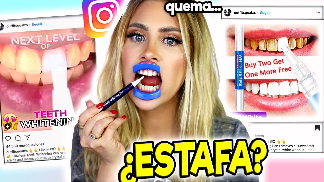 INSTAGRAM Vs REALIDAD: PROBAMOS EL BLANQUEADOR DENTAL MÁGICO DE LOS ANUNCIOS ¿ESTAFA?