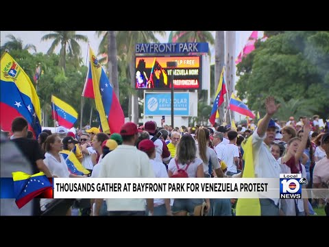 Venezuelan opposition continues worldwide demonstrations including in Miami  
