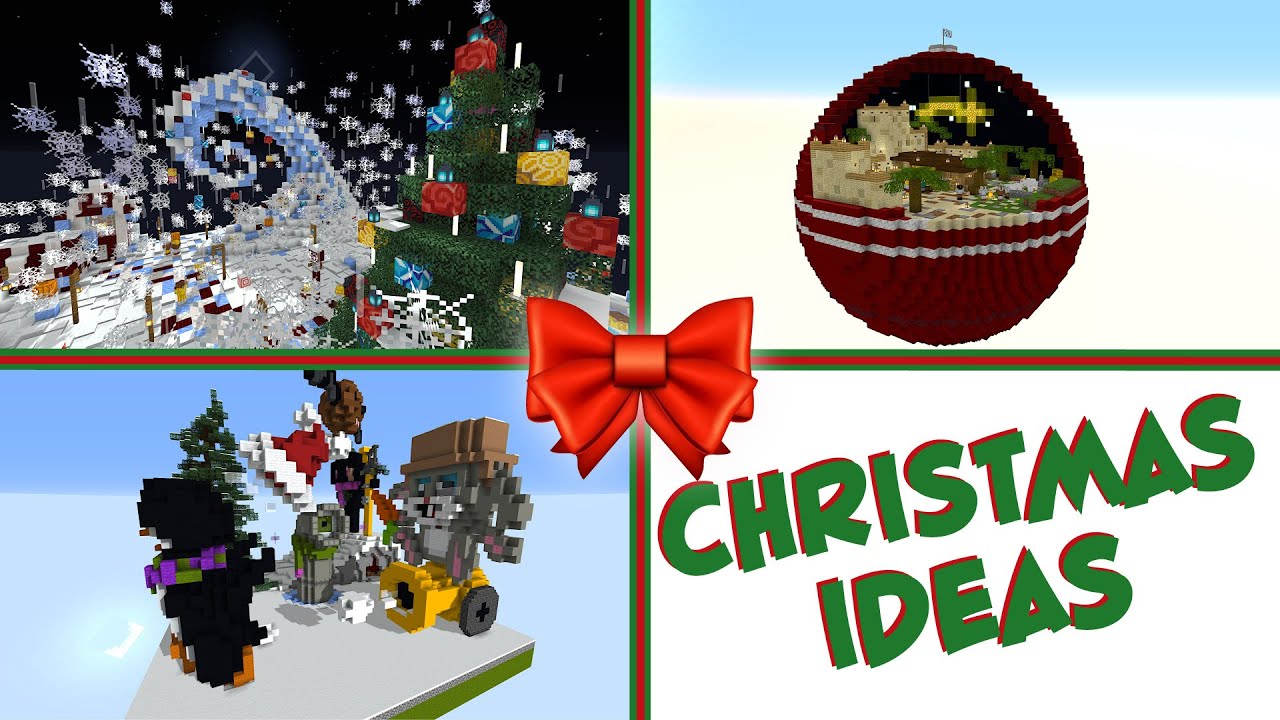 Christmas Minecraft Ideas | Cool Christmas Minecraft Survival builds to