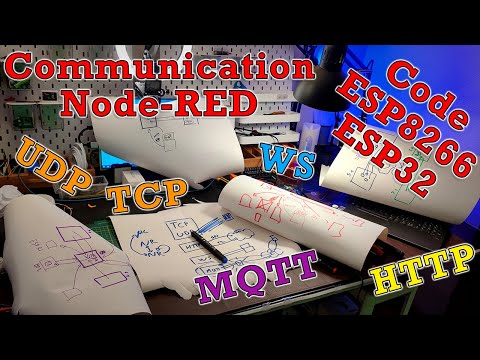 [Cours 5.3 Bioautomatique] Communication Node-RED (UDP, TCP, HTTP, WS, MQTT) ESP8266 et ESP32