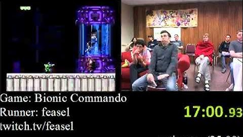 Bionic Commando Speed Run (19:00), Part 2/2 (AGDQ 2012)