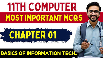 MCQs Chapter 1 First Year Computer Science || Past Paper MCQs Computer 11th Class Chapter 1