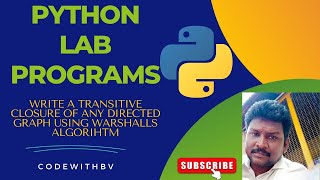 Warshall’s Algorithm Explained in 5 Minutes | Python Code + Dry Run | CodeWithBV