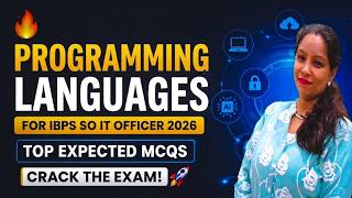 🔥 Programming Languages Practice Questions for IBPS SO IT Officer 2026 | Most Expected MCQs 🚀