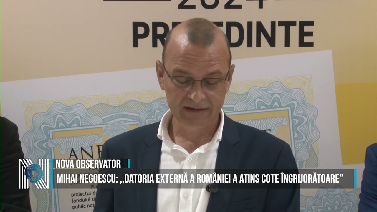 Mihai Negoescu: ,,Datoria externă a României a atins cote îngrijorătoare”