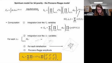 LQG, spin networks and spin foams - Lecture 3 - Maïté Dupuis