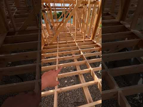 Как сделать максимально жесткие полы в деревянном доме #дом #стройка #каркасныйдом #каркасныедома