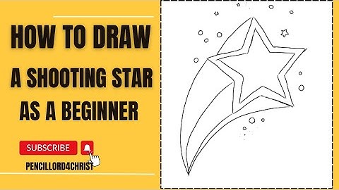 How to Draw Shooting Star As A Beginner Step By Step