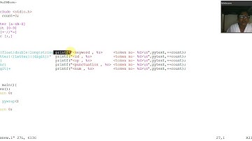 token separation using lex