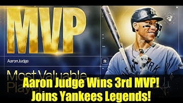 Aaron Judge Wins 3rd MVP! Joins Yankees Legends!