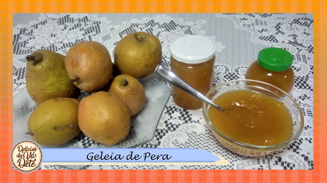 Receita Geleia de Pera