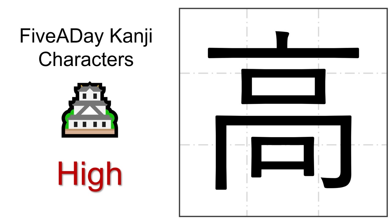 Chinese Character 高 High 🗼 - YouTube