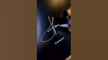 Signature Logo for Henry #shorts