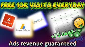 Get 10,000 Free Website Visitors Daily – 100% Working (2025 Method!) || Adsense Earnings Guaranteed