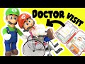 The super mario bros movie gets sick and goes to hospital with luigi