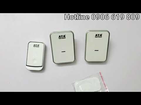 Video Bộ chuông cửa không dây 1 nút bấm 2 chuông đa năng 3... - youtube