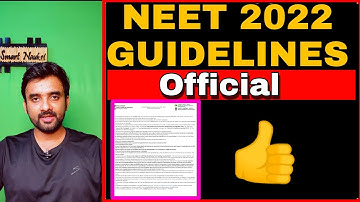 NEET 2022 GUIDELINES||OFFICIAL👍