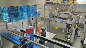 #Automatic #oil tin container seaming machine #supplier, auto #servo easy open lid #crimping machine