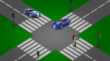 4 Way Traffic Car Animation🔥Video in PowerPoint #powerpoint #animation #car