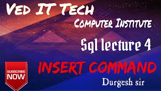 Insert table sql lecture 4