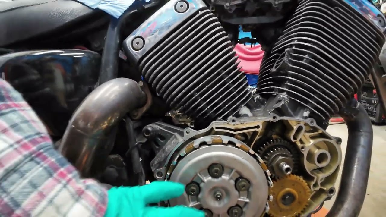 YAMAHA VIRAGO 535 PROJECT ( STUCK CLUTCH )