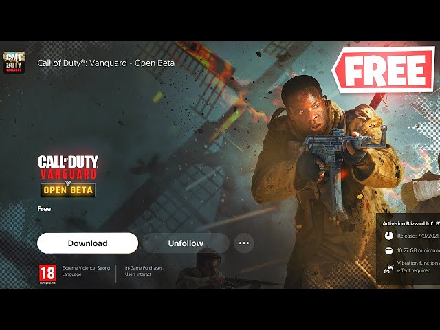 Play Call of Duty Vanguard for FREE, no pre-order required - PS4, PS5  pre-load LIVE, Gaming, Entertainment