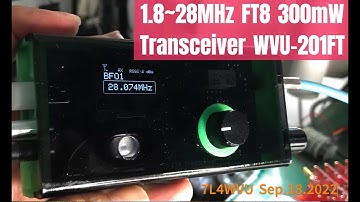 Homemade HF all band 300mW FT8 Transceiver (WVU201FT)