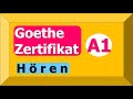 Goethe Zertifikat A1 Start Deutsch 1 | Übungssatz 01 | German Listening Exam A1