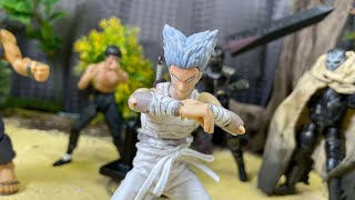 stop motion ワンパンマン onepunch man garou vs heroes