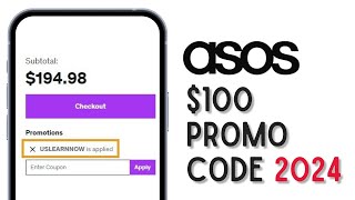100 Asos Promo Code 2024 Hot Deals