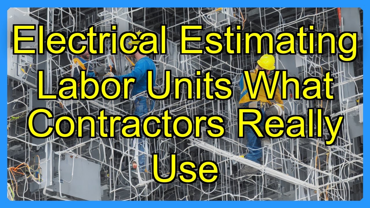 Electrical Estimating Labor Units What Contractors Really Use - YouTube