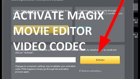 How to Activate/Troubleshoot MAGIX Movie Edit HEVC-Code