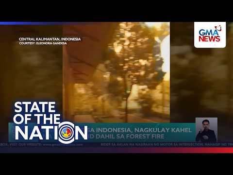 Indonesian skies glow orange as forest fires rage on | SONA