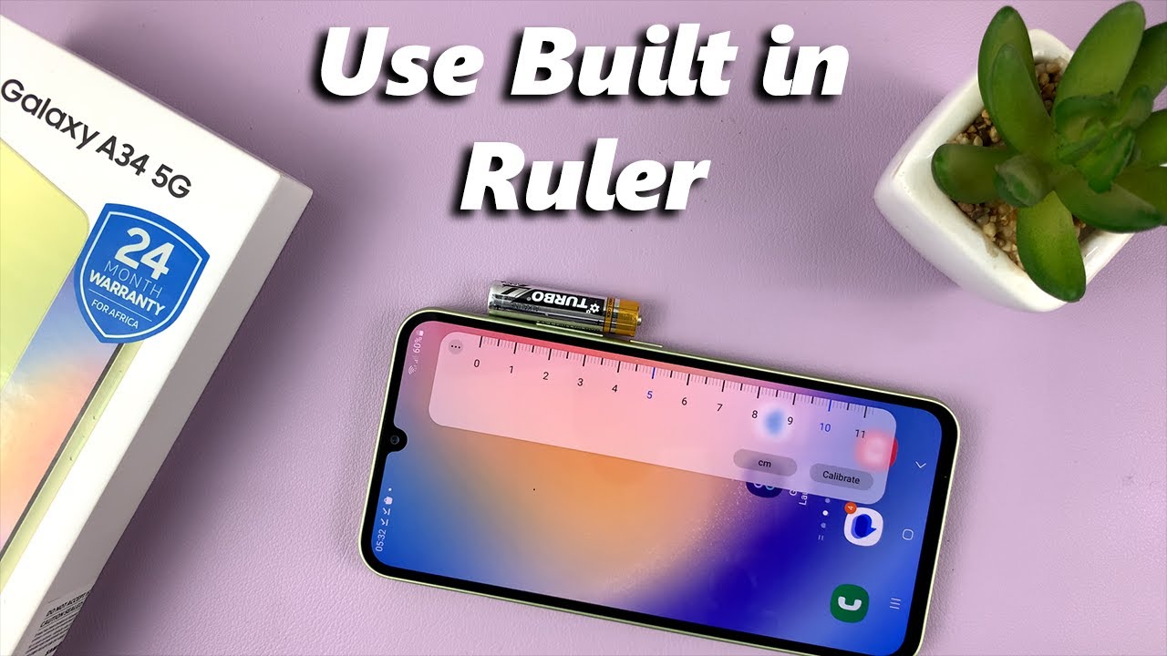 How To Use Built In Ruler On Samsung Galaxy A34 5G YouTube