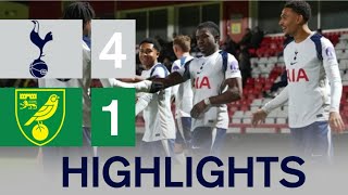 Tottenham U21 4 - 1 Norwich U21 | U21 Premier League 2, Round 16! 