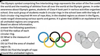 The Olympic symbol comprising five interlocking rings represents the union, class10th  Pathankot 