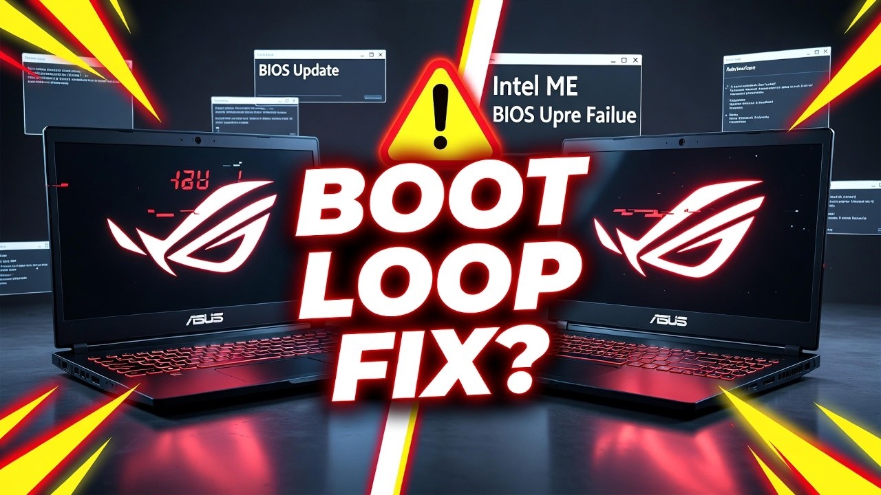 ASUS ROG Boot Loop Fix After BIOS and Intel ME Firmware Update Startup ...
